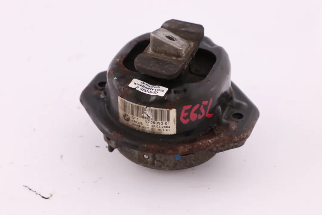 BMW 7 Series E65 Engine Mount Rubber Left N/S - SKU 6756093 - Part number 6756093