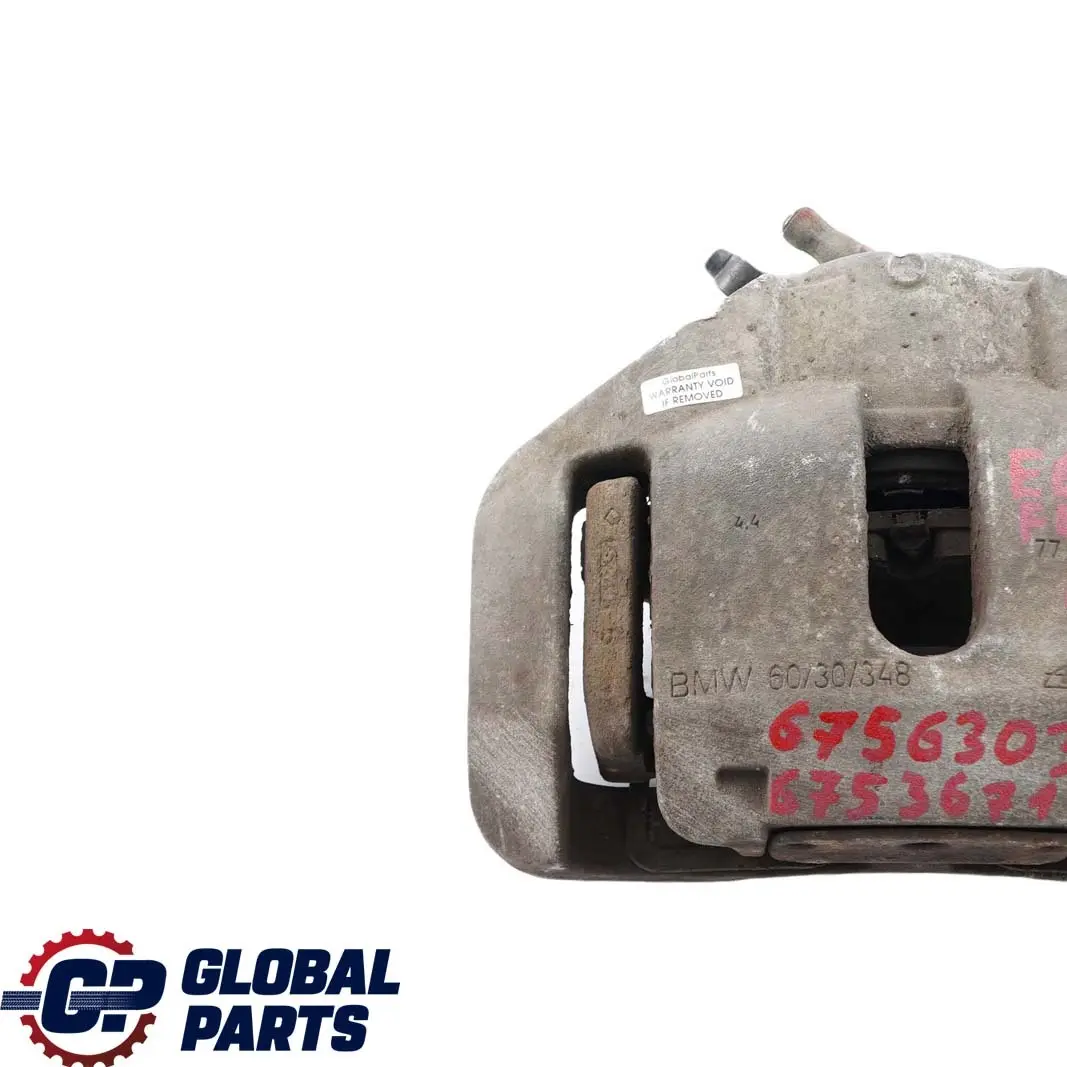 Carcasa de pinza de freno delantera izquierda 60/30/348 para BMW E60 E61 E63 E64 E65 con número de pieza 6756303 BMW E60 E61 E63 E64 E65 Carcasa de pinza de freno delantera izquierda 60/30/348 - SKU 6756303 - Número de pieza 6756303