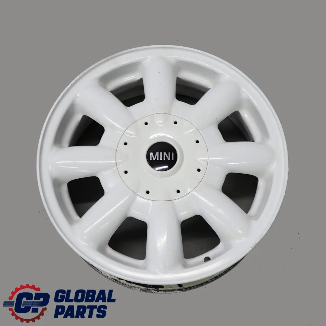 White Wheel Alloy Rim 15" 5,5J ET:45 8-Spoke 82 to Mini Cooper One R50 R52 R53 with Part number 6756674 Mini Cooper One R50 R52 R53 White Wheel Alloy Rim 15" 5,5J ET:45 8-Spoke 82 - SKU 6756674-2 - Part number 6756674
