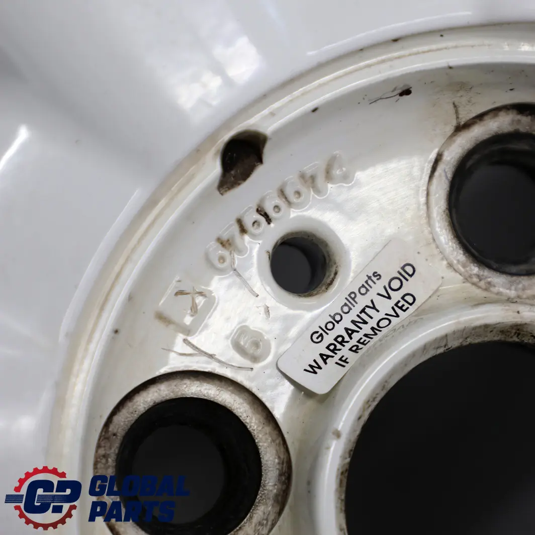 Weiss Alufelge Alu Felge 15" 5,5J ET:45 für Mini Cooper One R50 R52 R53 mit Teilenummer 6756674 Mini Cooper One R50 R52 R53 Weiss Alufelge Alu Felge 15" 5,5J ET:45 - SKU 6756674-2 - Teilenummer 6756674