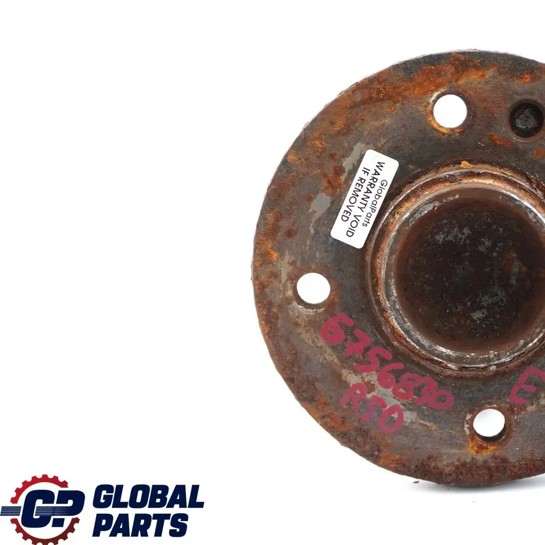 Axle Suspension Wheel Bearing Hub to Mini Cooper One R50 R53 Cooper S Rear with Part number 6756830 Mini Cooper One R50 R53 Cooper S Rear Axle Suspension Wheel Bearing Hub - SKU 6756830 - Part number 6756830