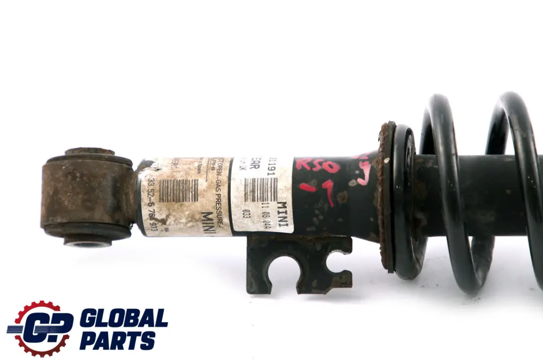 Left N/S Shock Absorber Spring Strut Suspension to Mini R50 Cooper Rear with Part number 6757229 Mini R50 Cooper Rear Left N/S Shock Absorber Spring Strut Suspension - SKU 6757229-1 - Part number 6757229