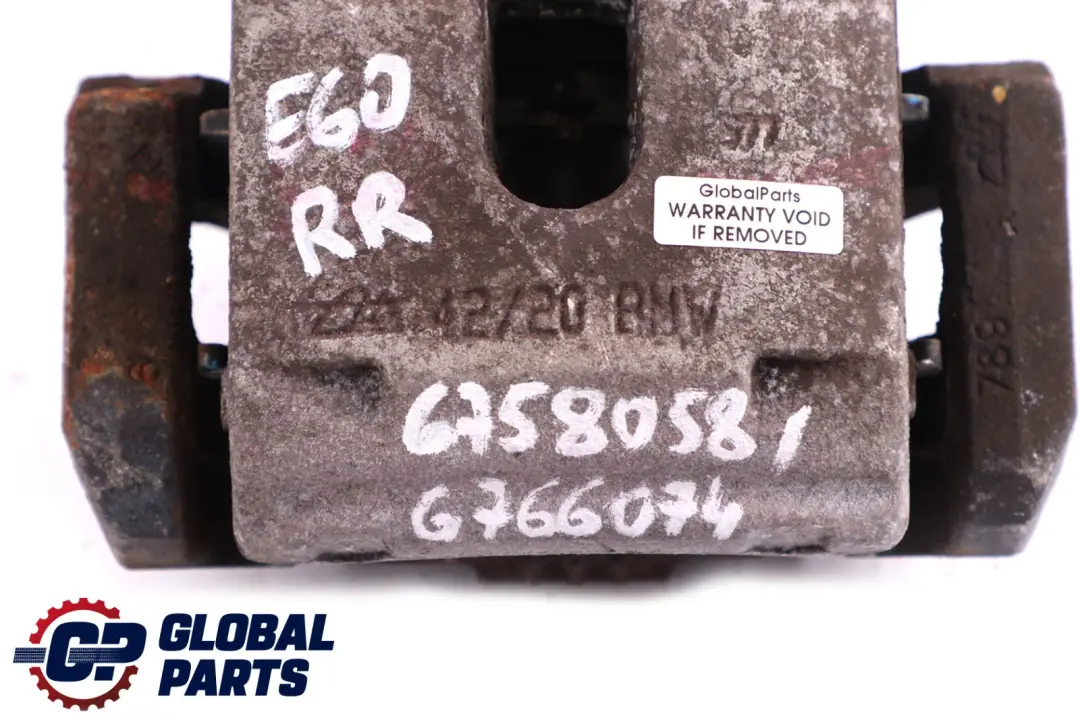 BMW E60 E63 E64 Pinza Freno Soporte Unidad Frenado Trasera Derecha - SKU 6758058 - Número de pieza 6758058