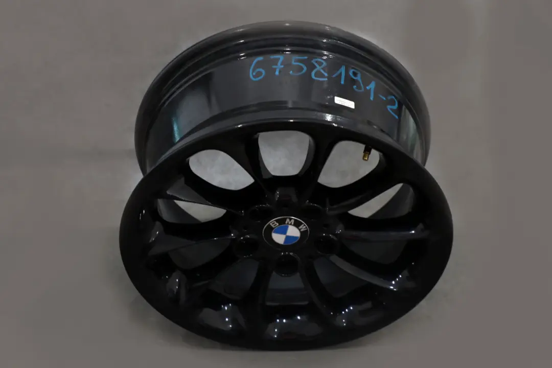 Rim 17" ET:47 8J Turbine Styling 106 to BMW Z4 Series E85 Black Wheel with Part number 6758191 BMW Z4 Series E85 Black Wheel Rim 17" ET:47 8J Turbine Styling 106 - SKU 6758191-2 - Part number 6758191