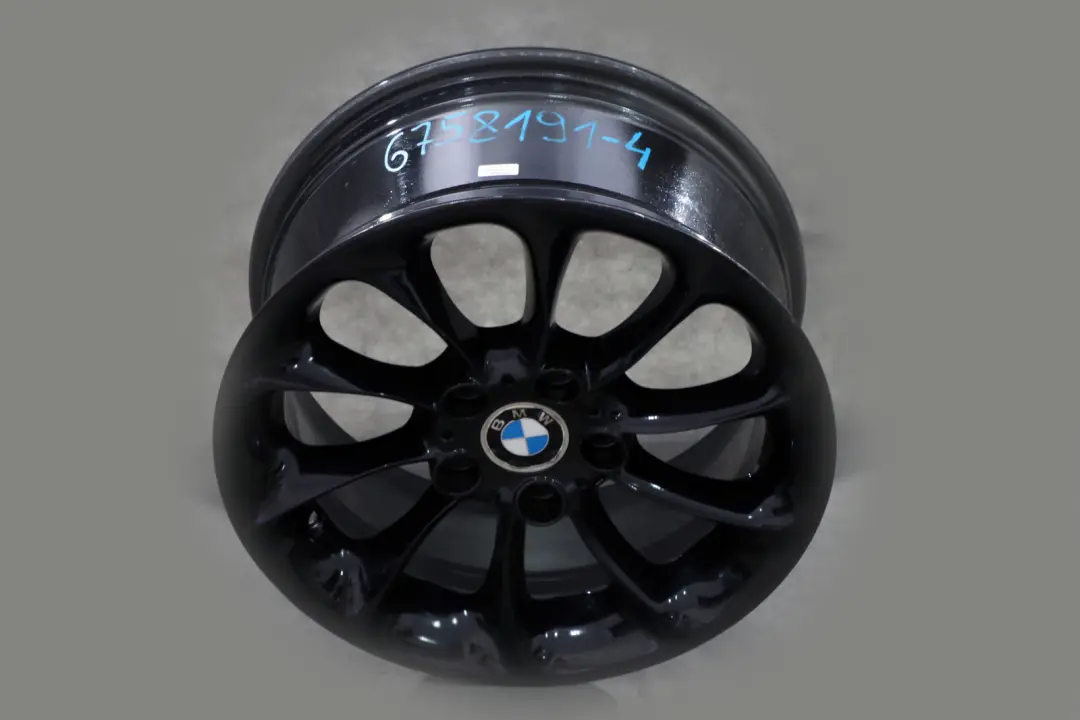 Rim 17" 8J ET:47 Turbine Styling 106 to BMW Z4 Series 4 E85 Black Wheel with Part number 6758191 BMW Z4 Series 4 E85 Black Wheel Rim 17" 8J ET:47 Turbine Styling 106 - SKU 6758191-4 - Part number 6758191