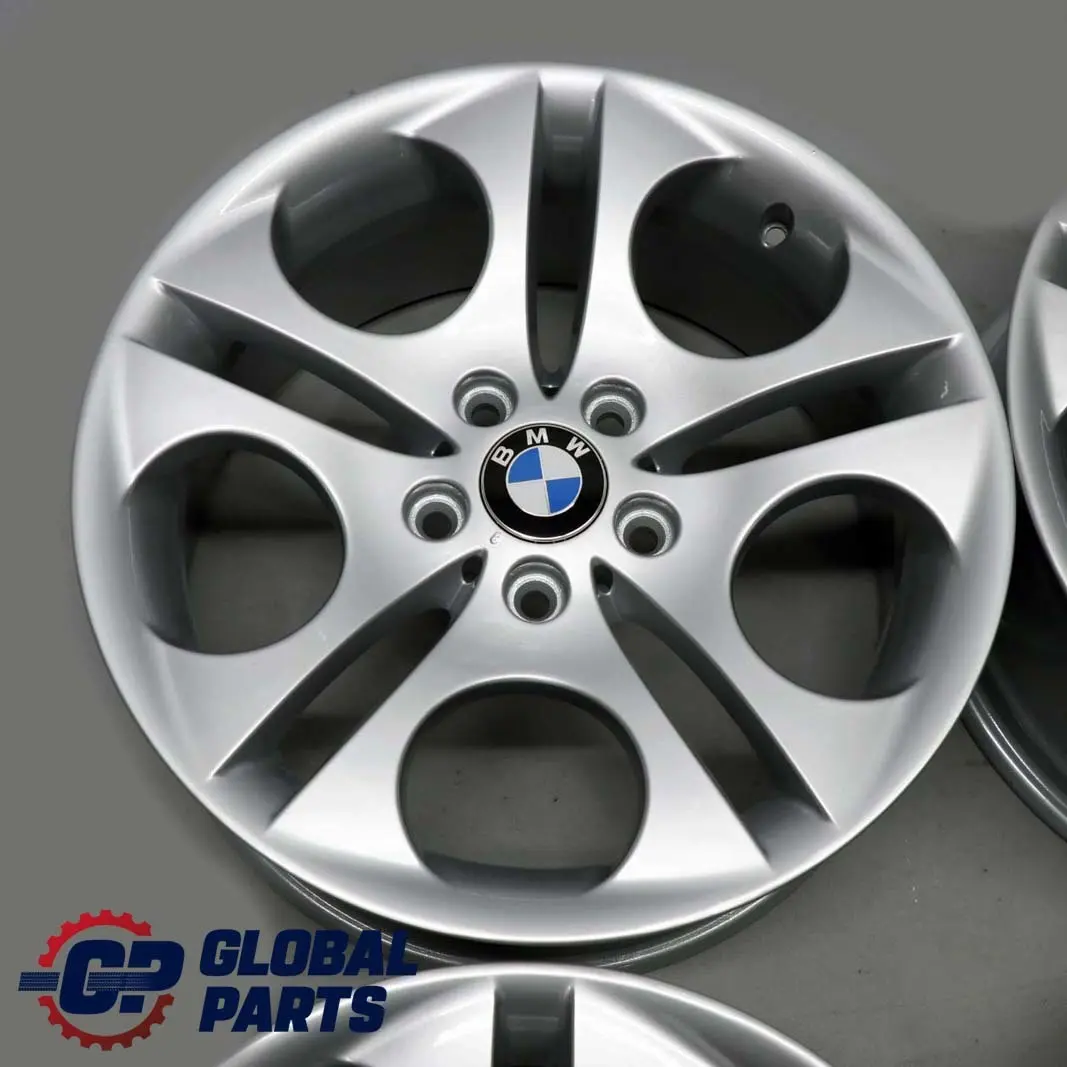 BMW Z4 E85 Silver Complete Set 4x Alloy Wheel Rim 18" Ellipsoid Styling 107 - SKU 6758192/6758193 - Part number 6758192/6758193