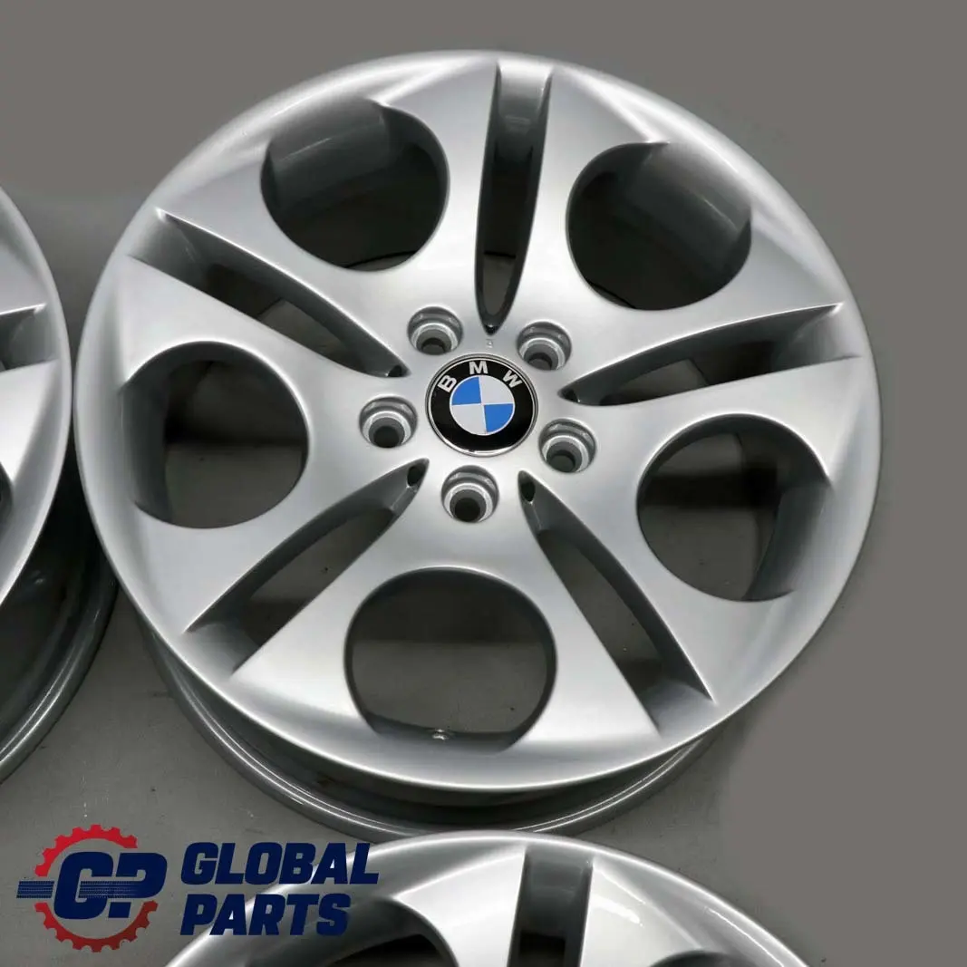 Complete Set 4x Alloy Wheel Rim 18" Ellipsoid Styling 107 to BMW Z4 E85 Silver with Part number 6758192/6758193 BMW Z4 E85 Silver Complete Set 4x Alloy Wheel Rim 18" Ellipsoid Styling 107 - SKU 6758192/6758193 - Part number 6758192/6758193