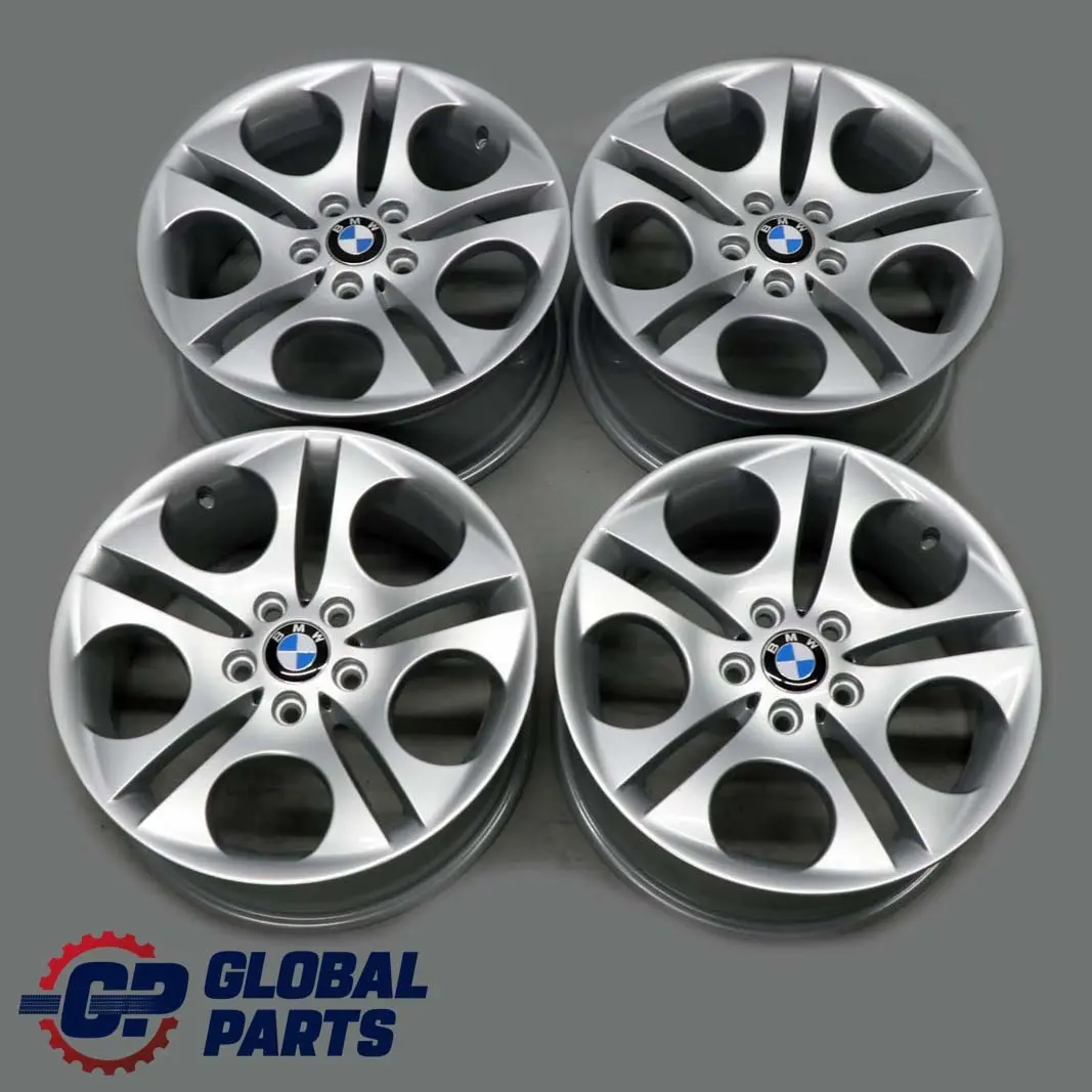 Complete Set 4x Alloy Wheel Rim 18" Ellipsoid Styling 107 to BMW Z4 E85 Silver with Part number 6758192/6758193 BMW Z4 E85 Silver Complete Set 4x Alloy Wheel Rim 18" Ellipsoid Styling 107 - SKU 6758192/6758193 - Part number 6758192/6758193