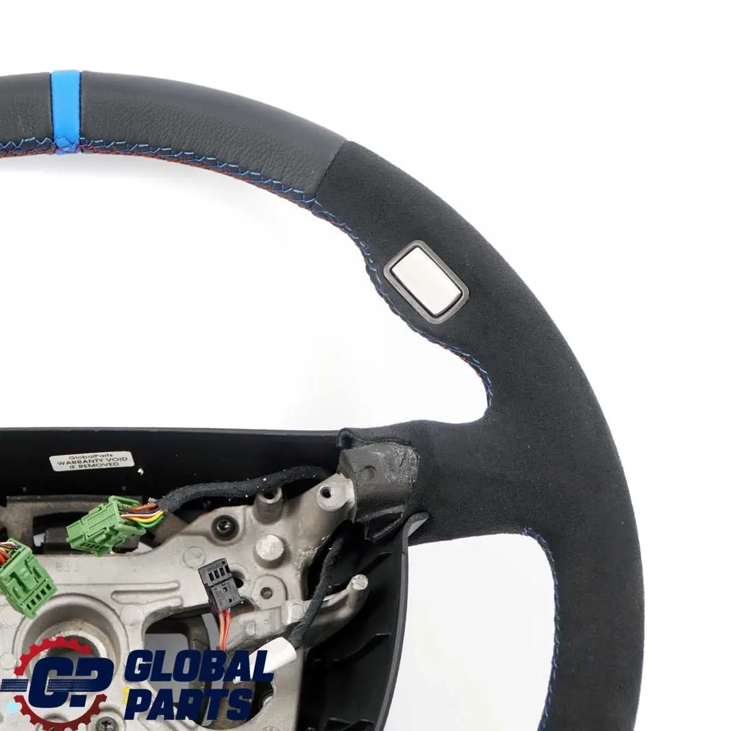 Leather / Alcantara Steering Wheel Black M Tricoloured Thread to BMW E65 NEW Black with Part number 6758362 BMW E65 NEW Black Leather / Alcantara Steering Wheel Black M Tricoloured Thread - SKU 6758362-1 - Part number 6758362