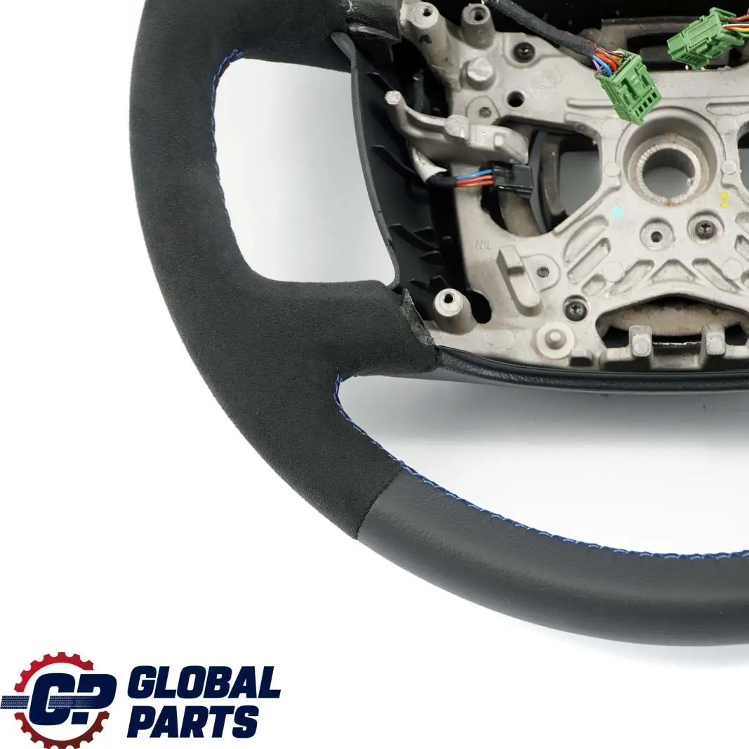 Leather / Alcantara Steering Wheel Black M Tricoloured Thread to BMW E65 NEW Black with Part number 6758362 BMW E65 NEW Black Leather / Alcantara Steering Wheel Black M Tricoloured Thread - SKU 6758362-1 - Part number 6758362