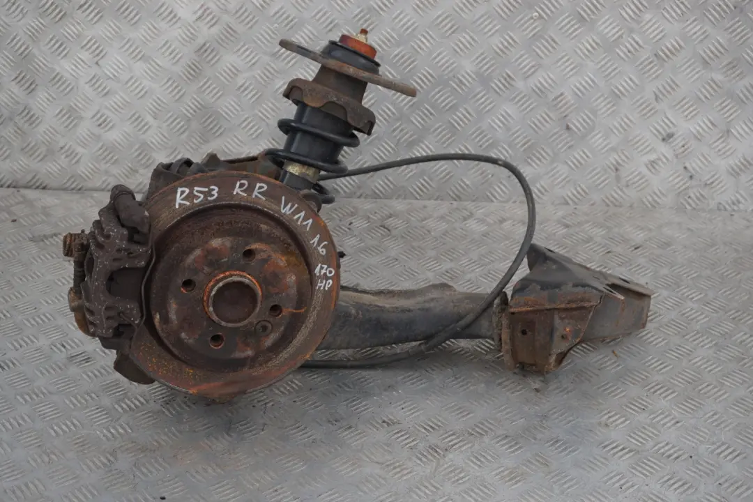 170hp Rear Right O/S Leg Brake Suspension Hub Axle to BMW Mini R53 Cooper S W11 1.6 with Part number 6758383 BMW Mini R53 Cooper S W11 1.6 170hp Rear Right O/S Leg Brake Suspension Hub Axle - SKU 6758383-1 - Part number 6758383