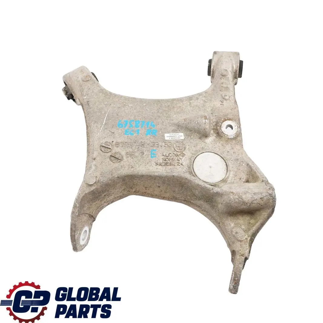 Trasera Derecha Soporte De La rueda del soporte del eje para BMW E61 Touring con número de pieza 6758714 BMW E61 Touring Trasera Derecha Soporte De La rueda del soporte del eje - SKU 6758714 - Número de pieza 6758714
