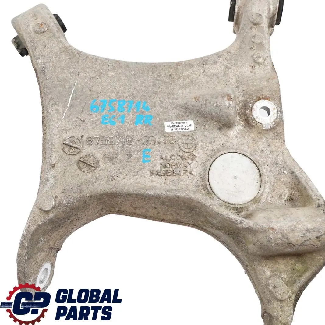 Trasera Derecha Soporte De La rueda del soporte del eje para BMW E61 Touring con número de pieza 6758714 BMW E61 Touring Trasera Derecha Soporte De La rueda del soporte del eje - SKU 6758714 - Número de pieza 6758714