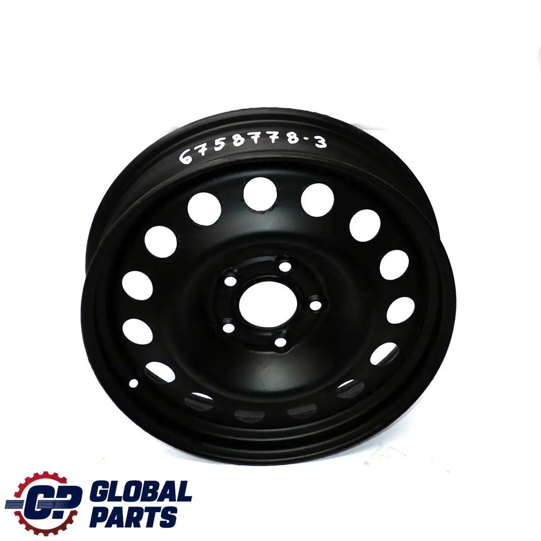 BMW E60 E61 X3 E83 Ruota di scorta compatta in acciaio nero R17 4BX17 17 - SKU 6758778-3 - Numero di parte 6758778