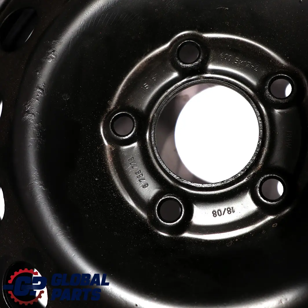 BMW E60 E61 X3 E83 Ruota di scorta compatta in acciaio nero R17 4BX17 17 - SKU 6758778-3 - Numero di parte 6758778