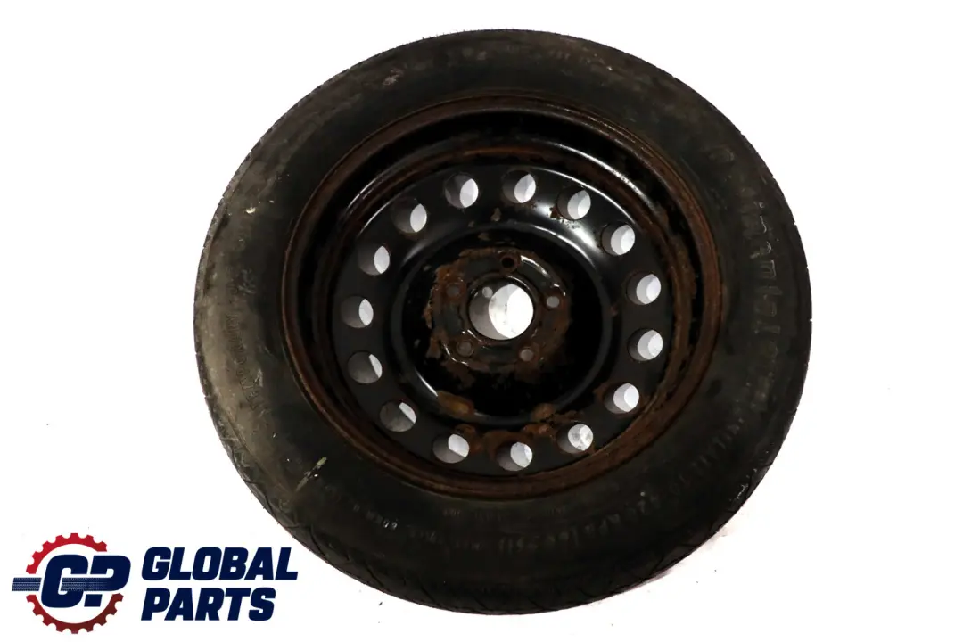 Ruota scorta compatta acciaio nero 135/90 R17 4BX17 ET:18 per BMW X3 E83 con numero di parte 6758778 BMW X3 E83 Ruota scorta compatta acciaio nero 135/90 R17 4BX17 ET:18 - SKU 6758778 - Numero di parte 6758778