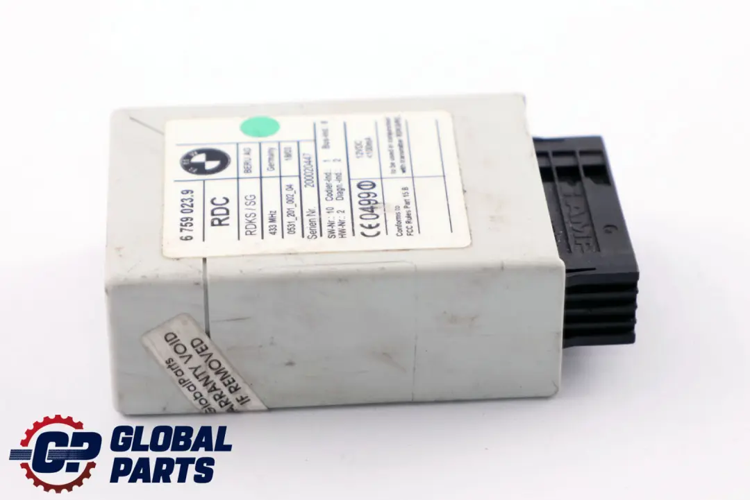 RDC Tyre Pressure Monitor Module to BMW 3 5 7 X5 Series E38 E39 E46 E53 with Part number 6759023 BMW 3 5 7 X5 Series E38 E39 E46 E53 RDC Tyre Pressure Monitor Module - SKU 6759023 - Part number 6759023