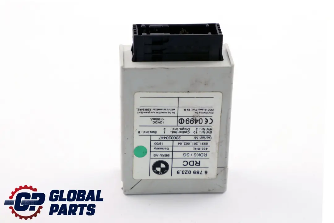 Reihe E38 E39 E46 E53 RDC Reifendruckkontrollmodul für BMW 3 5 7 X5 mit Teilenummer 6759023 BMW 3 5 7 X5 Reihe E38 E39 E46 E53 RDC Reifendruckkontrollmodul - SKU 6759023 - Teilenummer 6759023