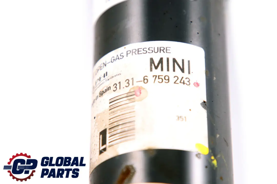 Front Left N/S Spring Strut Shock Absorber Damper to BMW Mini Cooper R50 One with Part number 6759243 BMW Mini Cooper R50 One Front Left N/S Spring Strut Shock Absorber Damper - SKU 6759243 - Part number 6759243