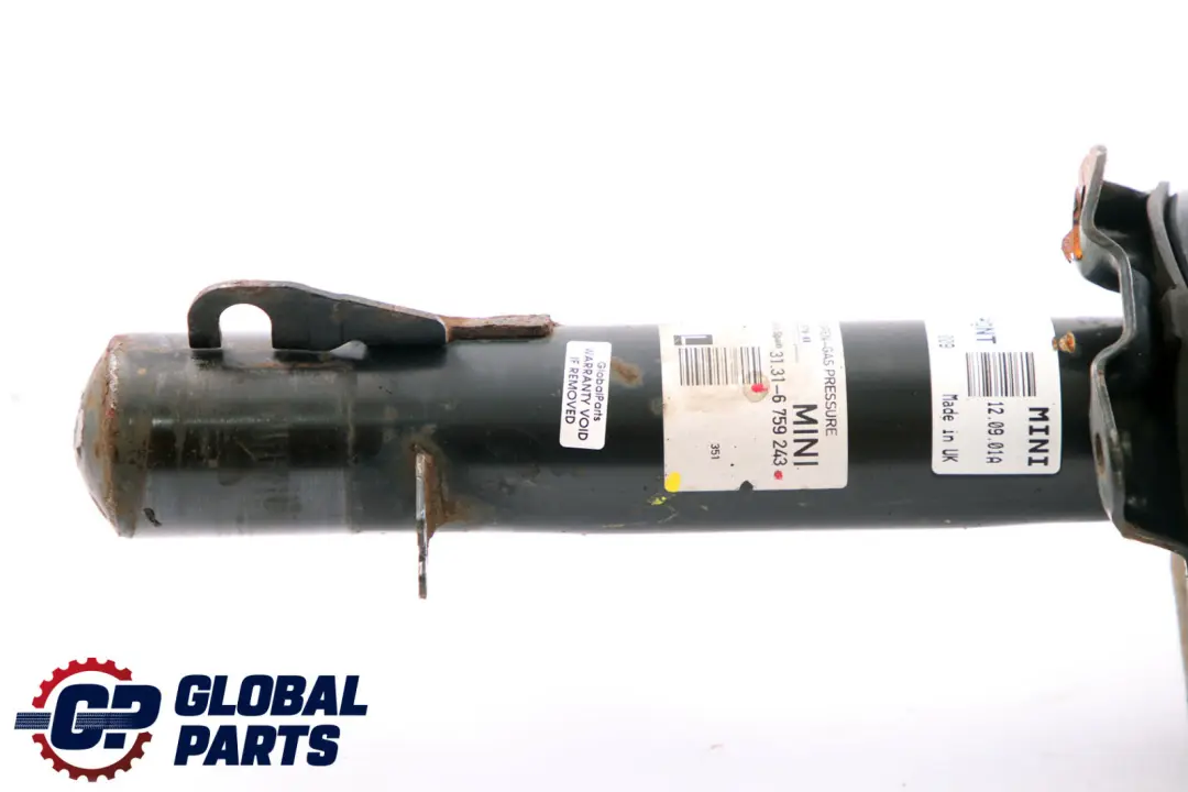 Front Left N/S Spring Strut Shock Absorber Damper to BMW Mini Cooper R50 One with Part number 6759243 BMW Mini Cooper R50 One Front Left N/S Spring Strut Shock Absorber Damper - SKU 6759243 - Part number 6759243