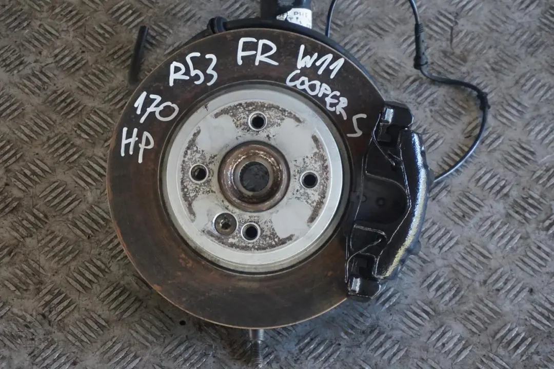 170hp Anteriore Destro Gamba Freno Sospensione Mozzo per Mini R53 Cooper S W11 1.6 1 con numero di parte 6780470 Mini R53 Cooper S W11 1.6 1 170hp Anteriore Destro Gamba Freno Sospensione Mozzo - SKU 6759422-1 - Numero di parte 6780470