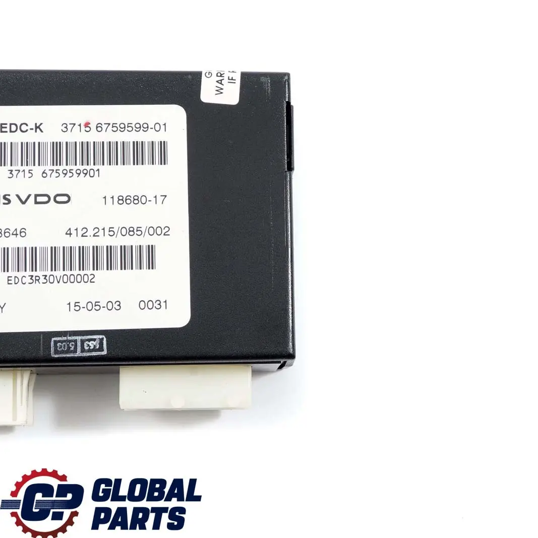BMW E60 E61N LCI E65 EDC-K Control Unit Moudule ECU - SKU 6759599 - Part number 6759599