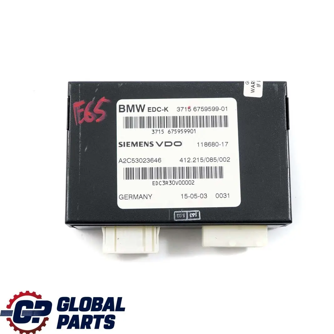 BMW E60 E61N LCI E65 EDC-K Control Unit Moudule ECU 6759599