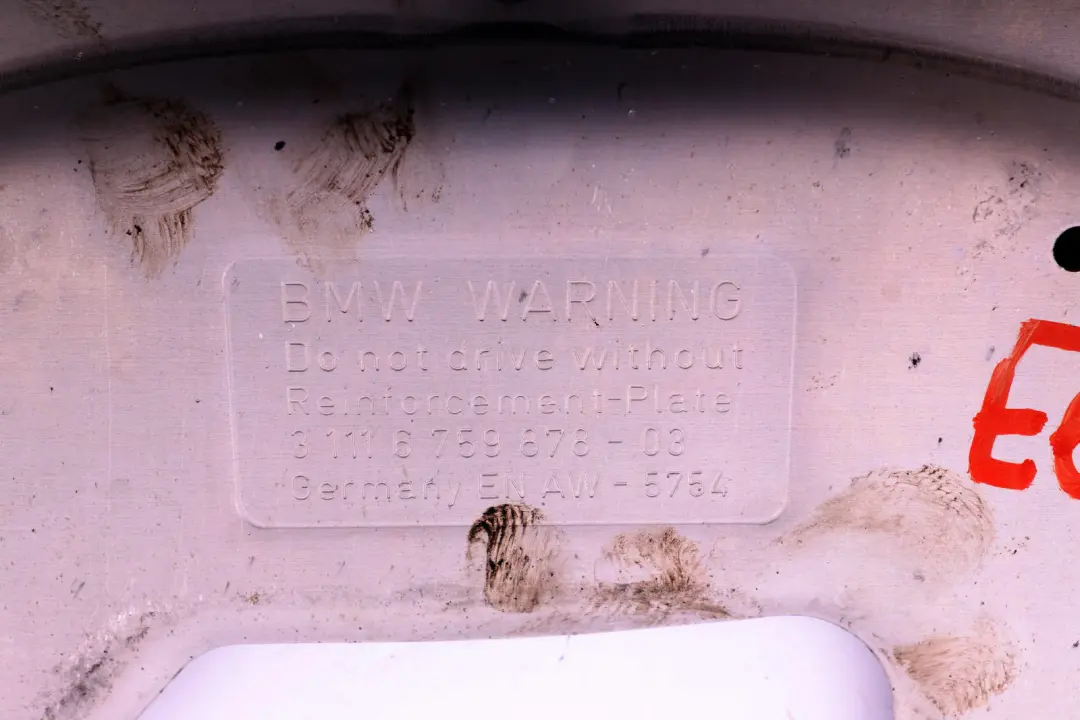 Reinforcement Plate Front Axle Support to BMW E60 E60N E61 E63 with Part number 6759878 BMW E60 E60N E61 E63 Reinforcement Plate Front Axle Support - SKU 6759878-1 - Part number 6759878