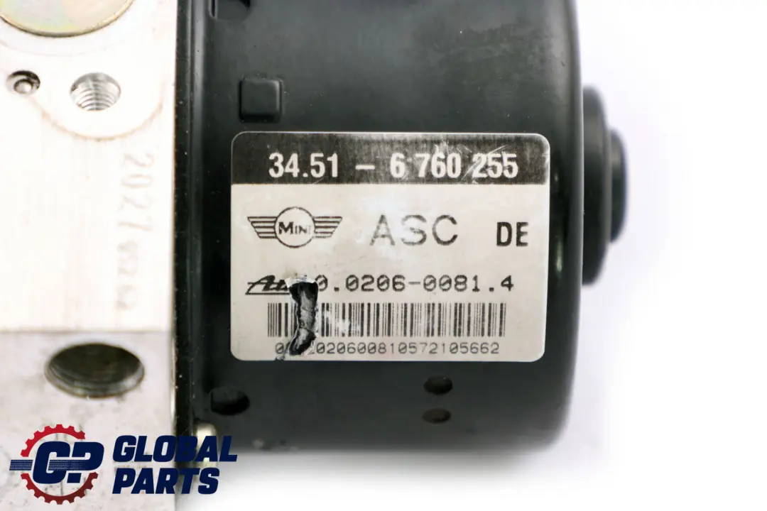 ASC Petrol ABS Pump 6750256 to BMW Mini Cooper One R50 with Part number 6760255 BMW Mini Cooper One R50 ASC Petrol ABS Pump 6750256 - SKU 6760255 - Part number 6760255