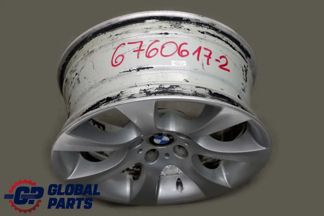 BMW 5 Series E60 E61 Silver Alloy Wheel Rim 18" ET:20 8J Star Spoke 124 - SKU 6760617-2 - Part number 6760617