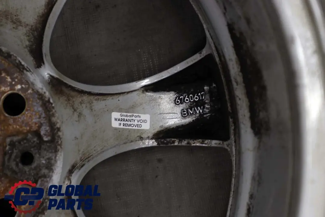 Alloy Wheel Rim 18" ET:20 8J Star Spoke 124 to BMW 5 Series E60 E61 Silver with Part number 6760617 BMW 5 Series E60 E61 Silver Alloy Wheel Rim 18" ET:20 8J Star Spoke 124 - SKU 6760617-2 - Part number 6760617