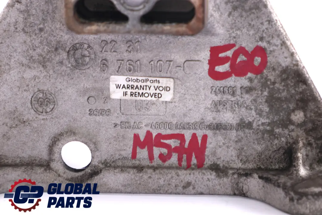 Łapa Wspornik Podpora Skrzyni Biegów do BMW E60 E61 o numerze 6761107 BMW E60 E61 Łapa Wspornik Podpora Skrzyni Biegów - SKU 6761107 - Numer Części 6761107