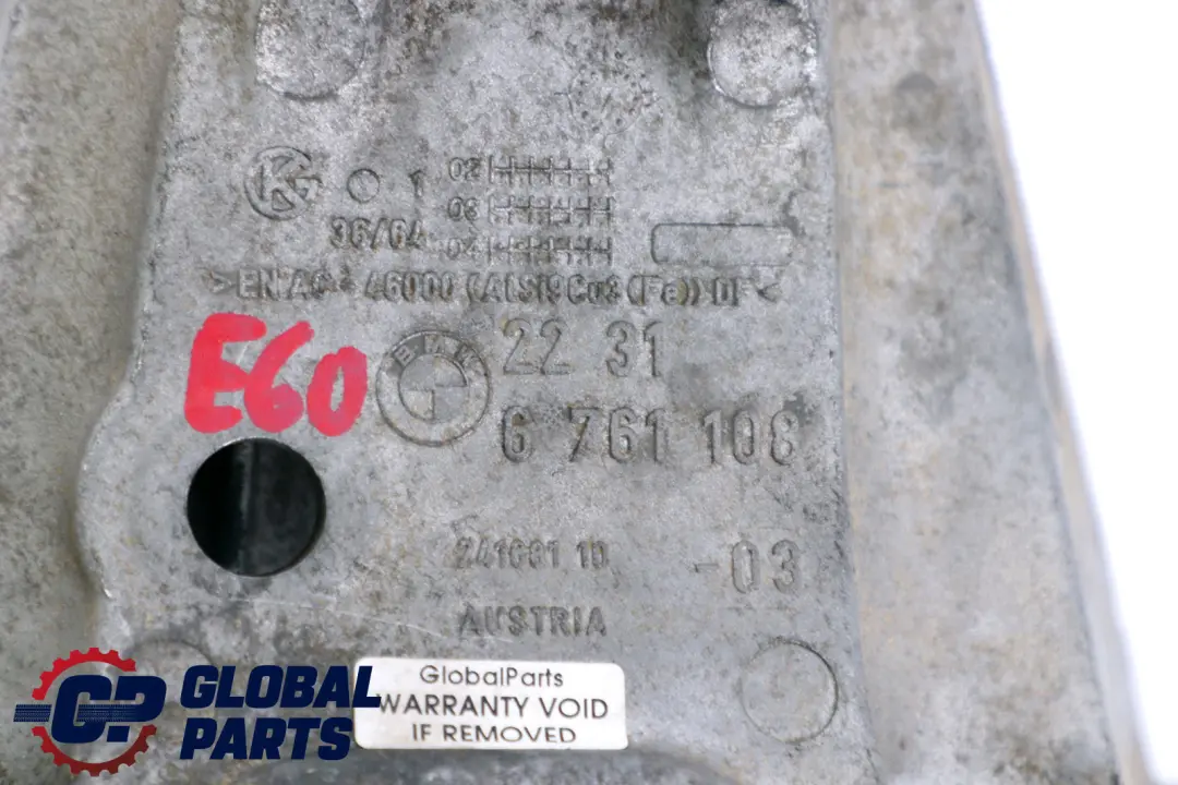 *BMW 5 er E60 E60N E61 E61N Getriebe Stützkonsole Diesel 2231 für mit Teilenummer 6761108 *BMW 5 er E60 E60N E61 E61N Getriebe Stützkonsole Diesel 2231 - SKU 6761108 - Teilenummer 6761108