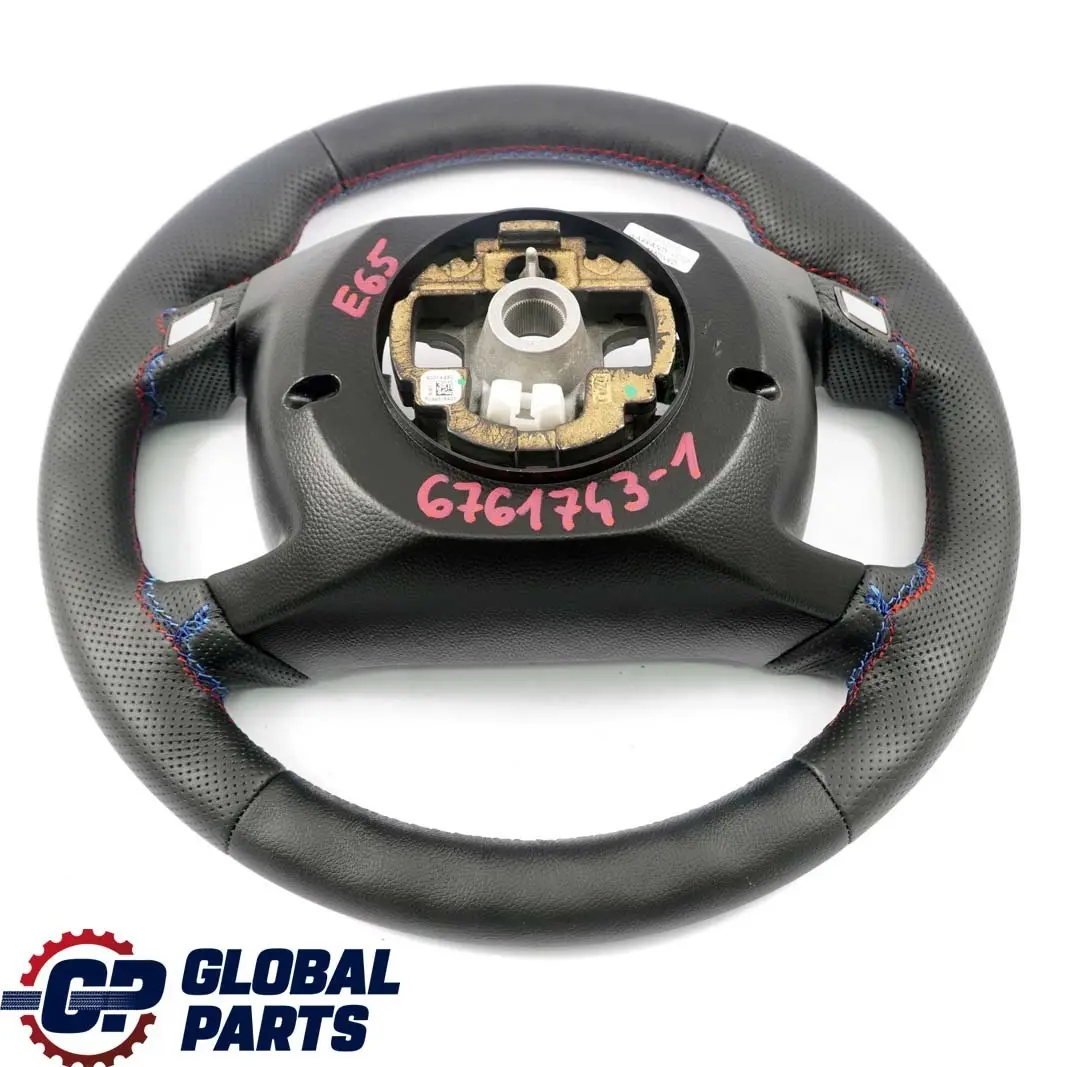 BMW Serie 7 E65 NUEVO Volante de Cuero Negro M Tricolor Hilos - SKU 6761743-1 - Número de pieza 6761743