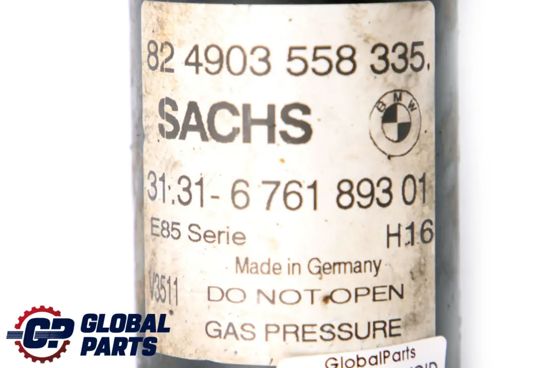 Front Left N/S Spring Strut Shock Absorber to BMW Z4 Series E85 Roadster with Part number 6761893 BMW Z4 Series E85 Roadster Front Left N/S Spring Strut Shock Absorber - SKU 6761893-1 - Part number 6761893