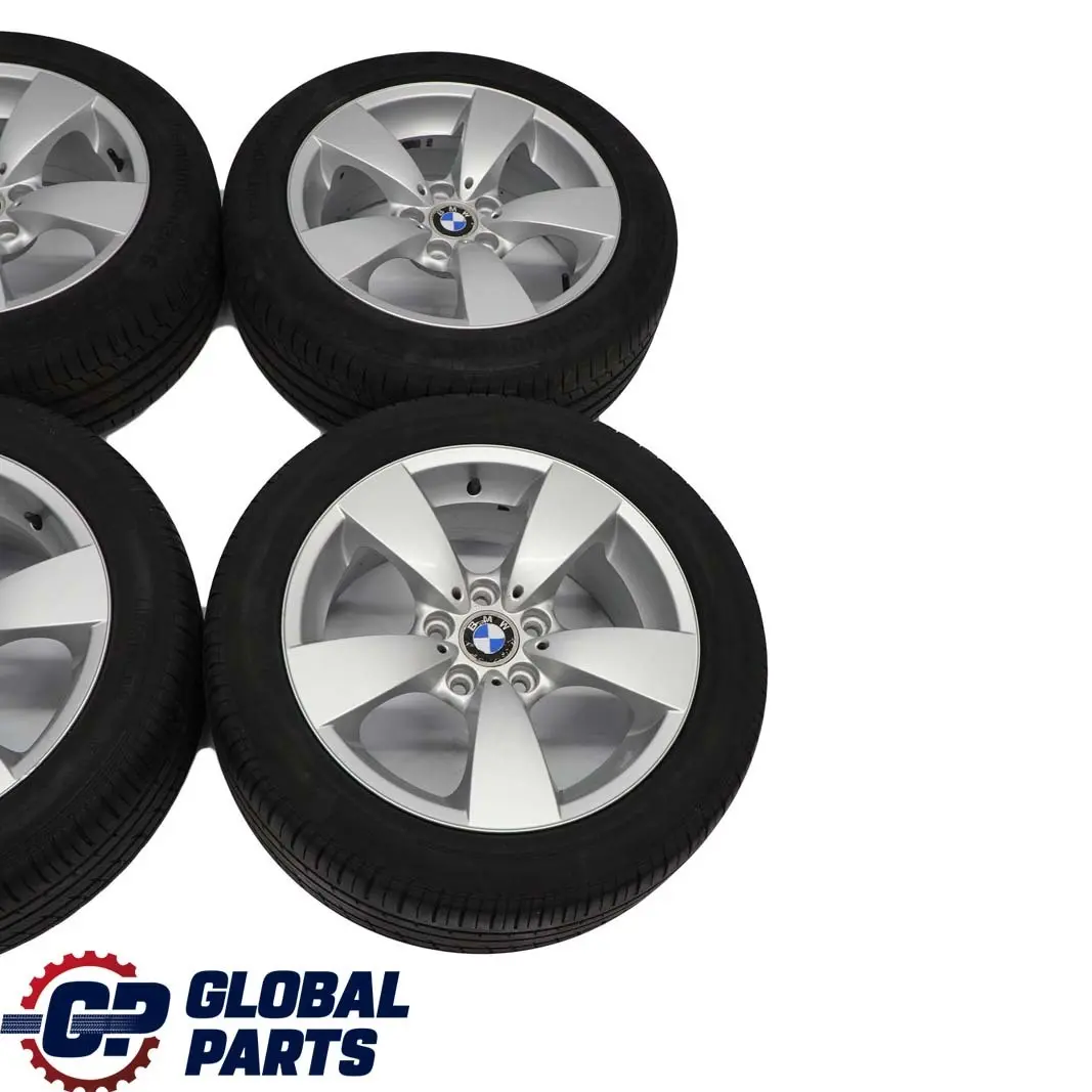  *BMW E60 E61 Komplettes 4x Alu Felge Alufelgen Reifen 17" Sternspeiche 138 7,5J - SKU 6762001 - Teilenummer 6762001