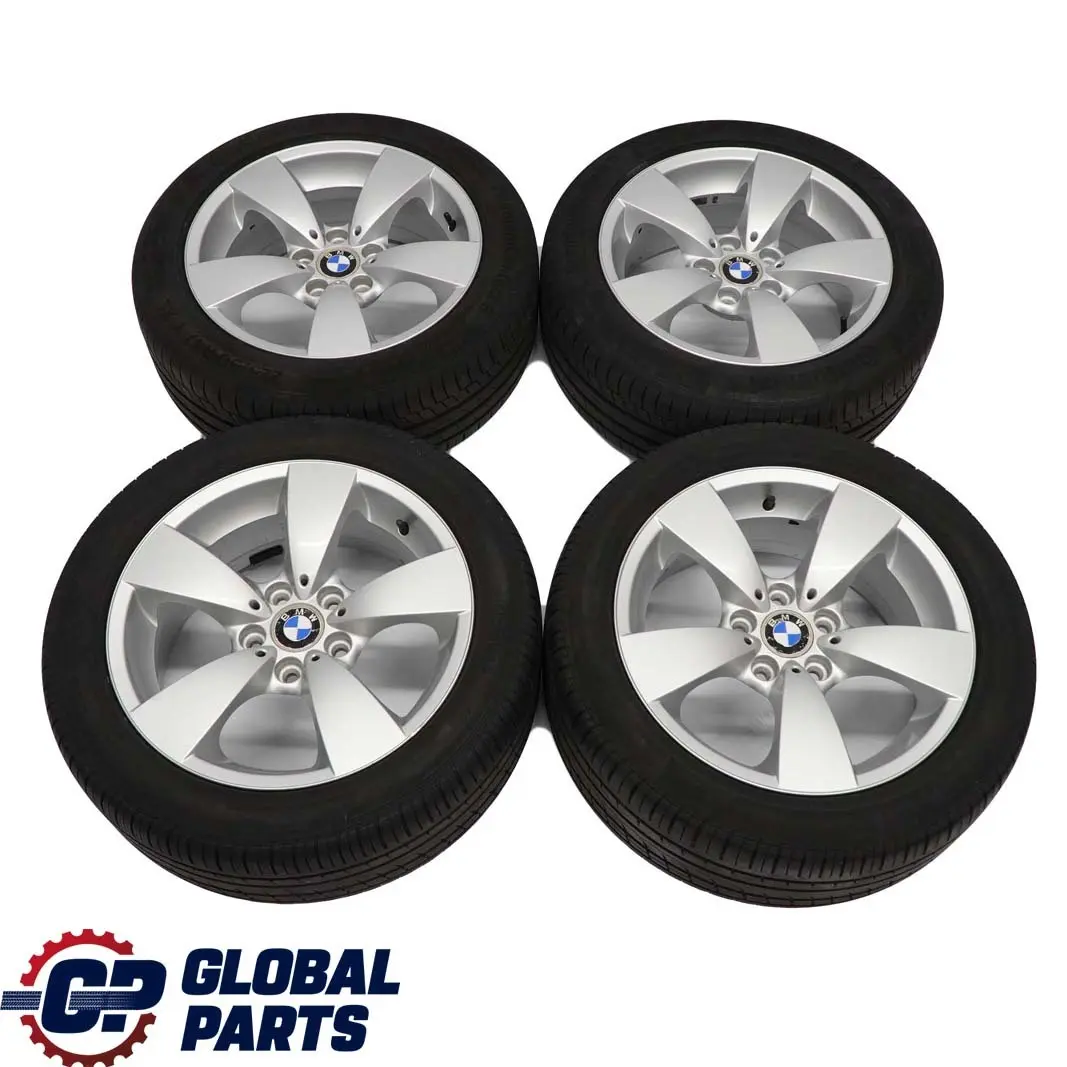 BMW E60 E61 Complete Set 4x Wheel Rim with Tyres 17" Spider Spoke 138 7,5J ET:20 - SKU 6762001 - Part number 6762001