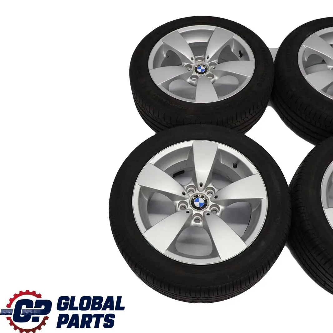 BMW E60 E61 Complete Set 4x Wheel Rim with Tyres 17" Spider Spoke 138 7,5J ET:20 - SKU 6762001 - Part number 6762001