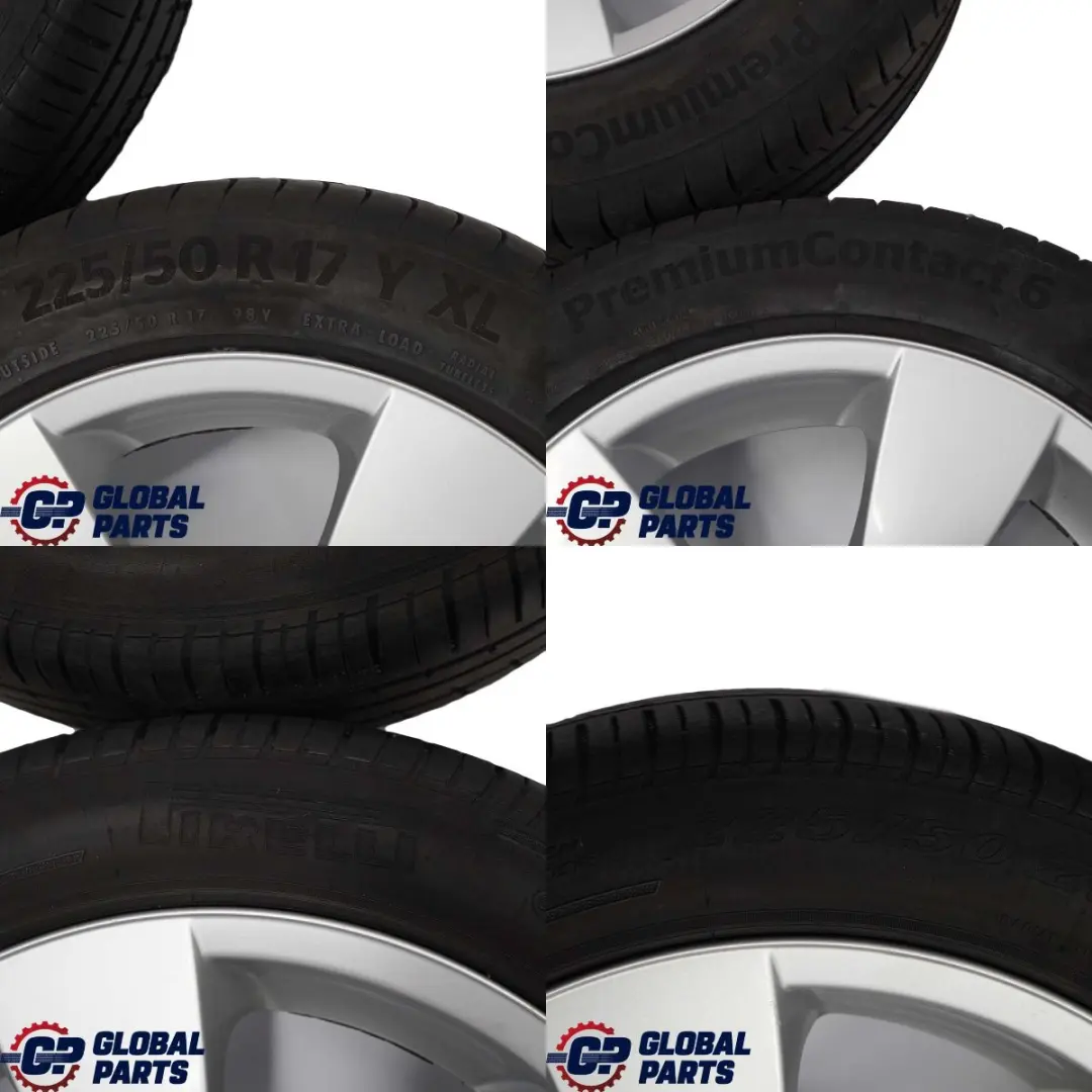  *BMW E60 E61 Komplettes 4x Alu Felge Alufelgen Reifen 17" Sternspeiche 138 7,5J - SKU 6762001 - Teilenummer 6762001