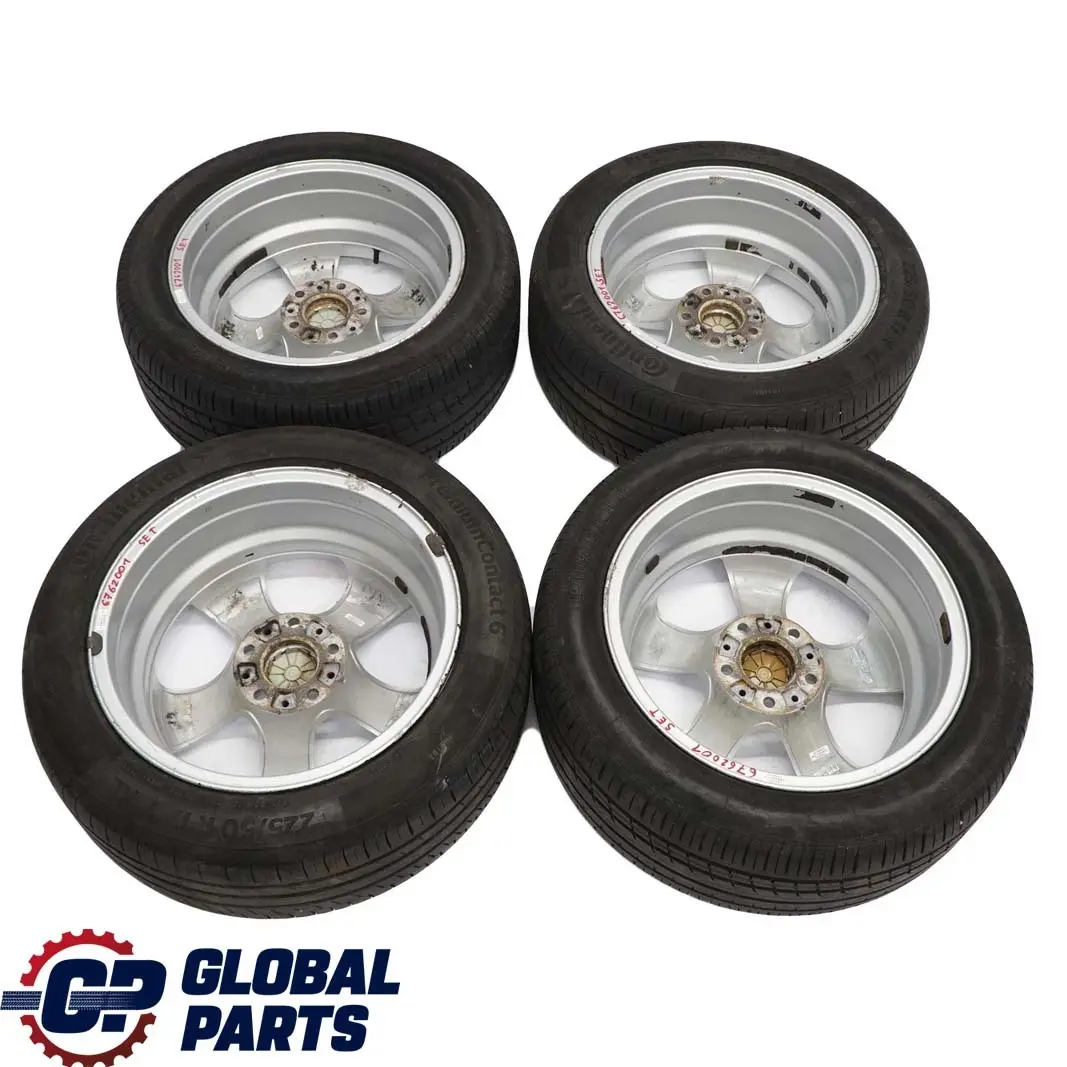  *BMW E60 E61 Komplettes 4x Alu Felge Alufelgen Reifen 17" Sternspeiche 138 7,5J - SKU 6762001 - Teilenummer 6762001