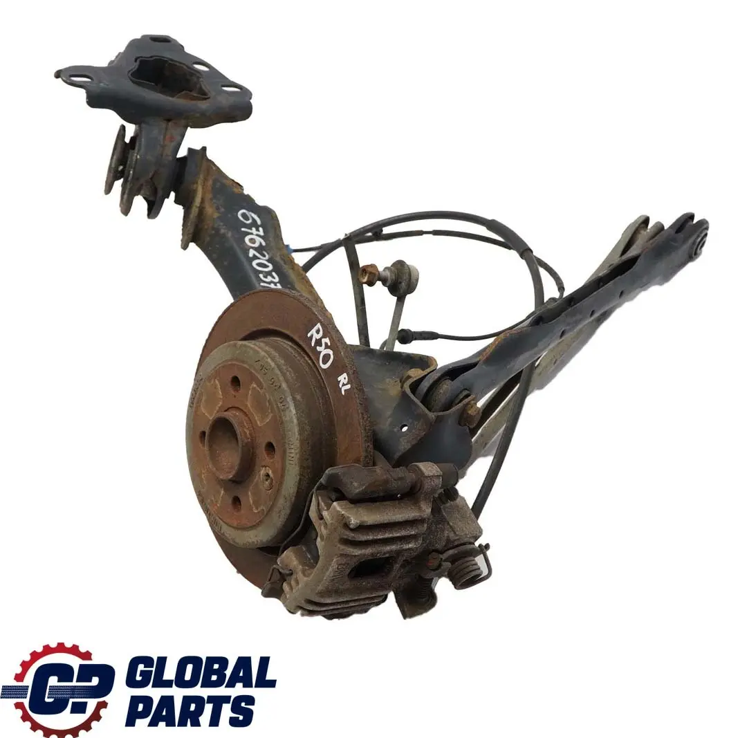 Mini R50 R52 R53 trasera izquierda N / Pierna Hub Eje De suspension De freno - SKU 6762037-1 - Número de pieza 6762037