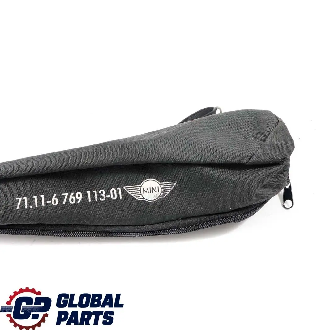 Herramienta Gato Rueda Tirante Bolsa para Mini Cooper 2 R50 R52 R53 con número de pieza 6762181 Mini Cooper 2 R50 R52 R53 Herramienta Gato Rueda Tirante Bolsa - SKU 6762181-2 - Número de pieza 6762181