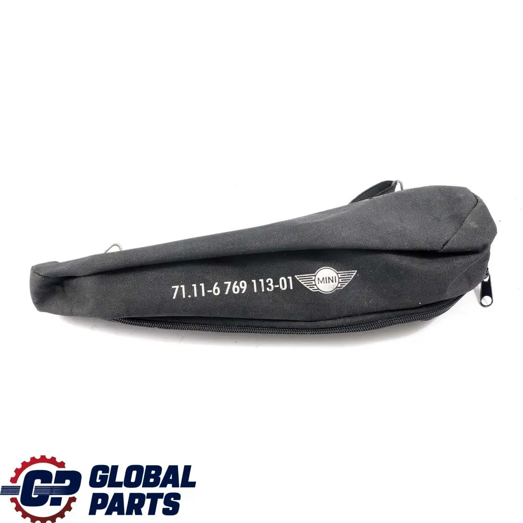 Herramienta Gato Rueda Tirante Bolsa para Mini Cooper 2 R50 R52 R53 con número de pieza 6762181 Mini Cooper 2 R50 R52 R53 Herramienta Gato Rueda Tirante Bolsa - SKU 6762181-2 - Número de pieza 6762181
