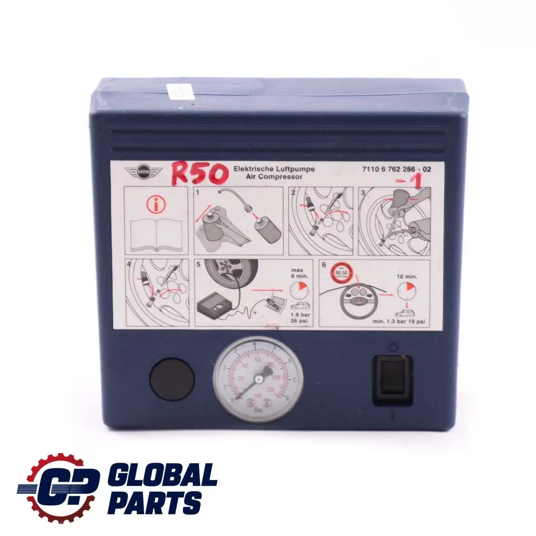 Sistema Di Mobilità Compressore Pneumatici 6762286 per Mini R50 R53 R55 R56 R57 con numero di parte 6792688 Mini R50 R53 R55 R56 R57 Sistema Di Mobilità Compressore Pneumatici 6762286 - SKU 6762286-1 - Numero di parte 6792688