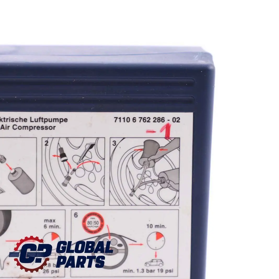 Mobility System Tyre Compressor 6762286 to Mini R50 R53 R55 R56 R57 with Part number 6792688 Mini R50 R53 R55 R56 R57 Mobility System Tyre Compressor 6762286 - SKU 6762286-1 - Part number 6792688
