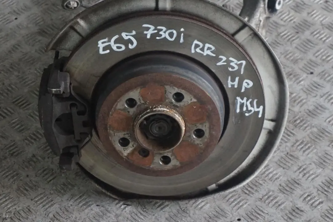 BMW E65 730i M54 Trasera Derecha Suspension Muelle Strut Freno Disco - SKU 6763120-4 - Número de pieza 6763120