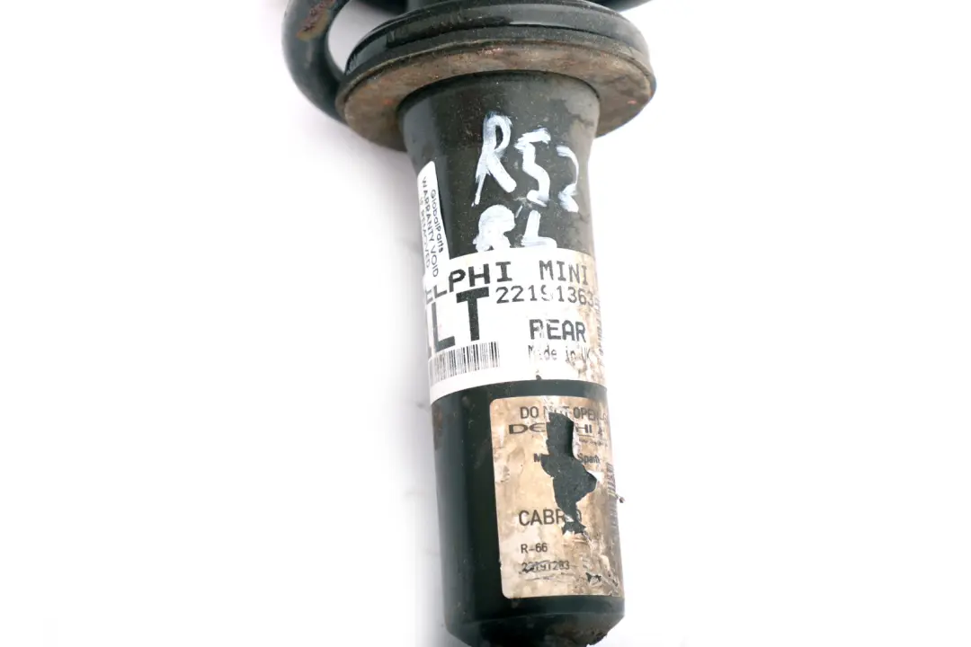 Amortyzator Tłumik Drgań Lewy Tył do Mini R52 Cabrio o numerze 6763138 Mini R52 Cabrio Amortyzator Tłumik Drgań Lewy Tył - SKU 6763138 - Numer Części 6763138