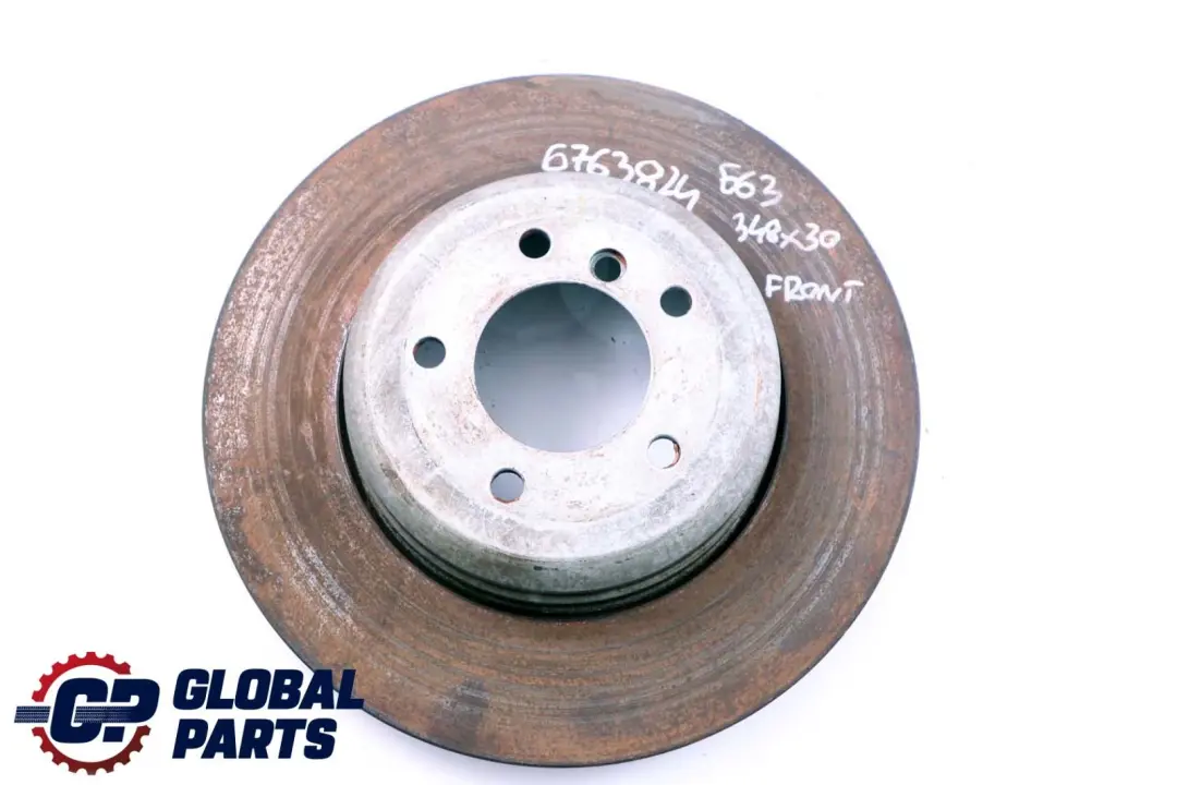 BMW 5 6 E60 E61 E63 E64 545i 645Ci 550i Przednia Tarcza Hamulcowa 348X30 - SKU 6763824 - Numer Części 6763824