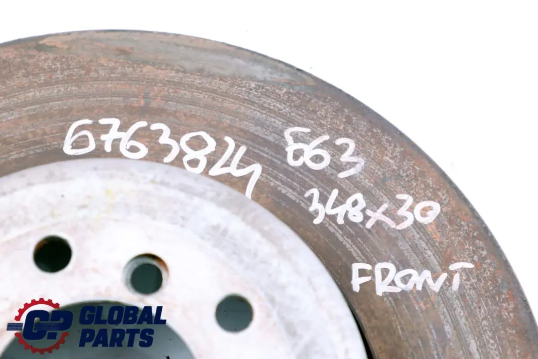 BMW 5 6 E60 E61 E63 E64 545i 645Ci 550i Front Wheel Brake Disc 348X30 - SKU 6763824 - Part number 6763824