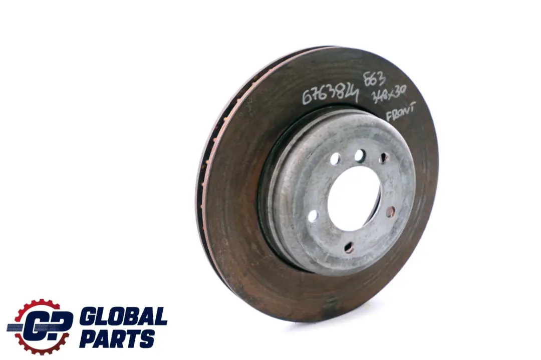 BMW 5 6 E60 E61 E63 E64 545i 645Ci 550i Front Wheel Brake Disc 348X30 - SKU 6763824 - Part number 6763824